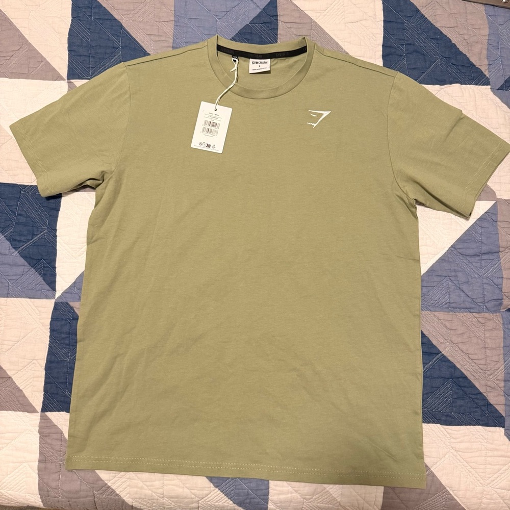 Gymshark Olive Green Crest T-Shirt L
